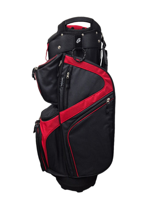 SNAKE EYES - CUSTOM GOLF BAG - Black/ Red/ Black Zips