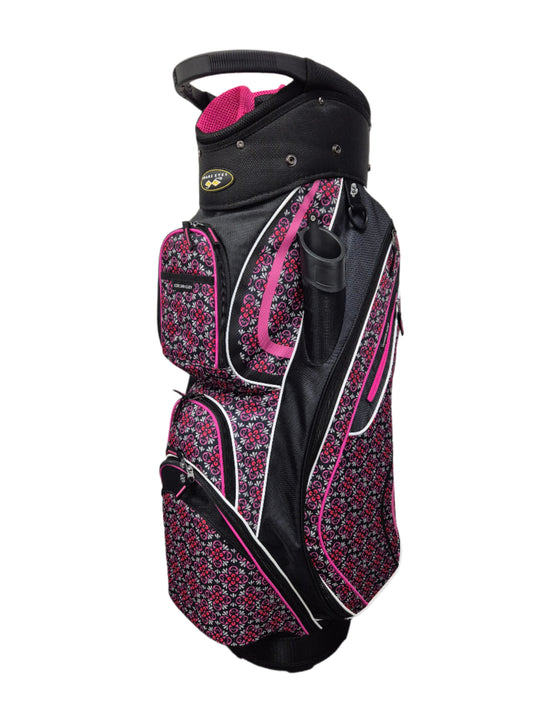SNAKE EYES - CART GOLF BAG - Black/ Pink