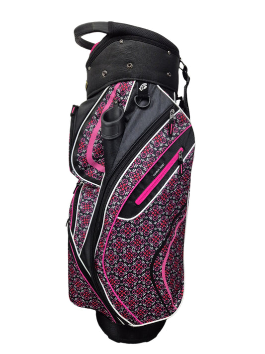 SNAKE EYES - CART GOLF BAG - Black/ Pink
