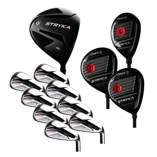 LADIES - ONYX STRYKA 12 PCE SET - 15 DEGREE HL DRIVER - GRAPHITE IRON SHAFTS