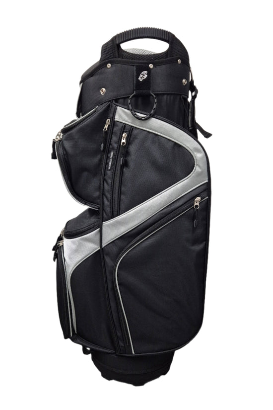 ONYX - CUSTOM GOLF BAG - Black/Sliver/Black Zips 2025