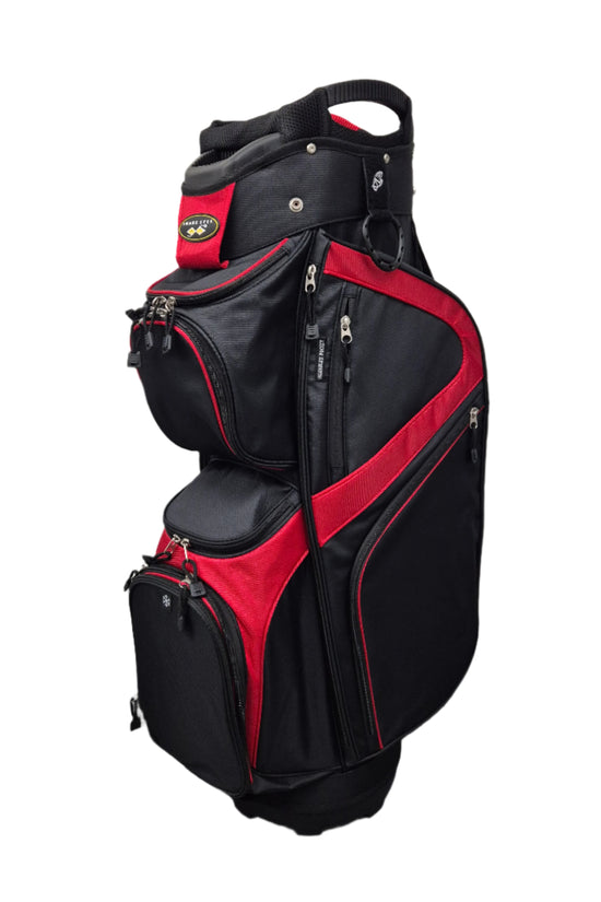 SNAKE EYES - CUSTOM GOLF BAG - Black/ Red/ Black Zips