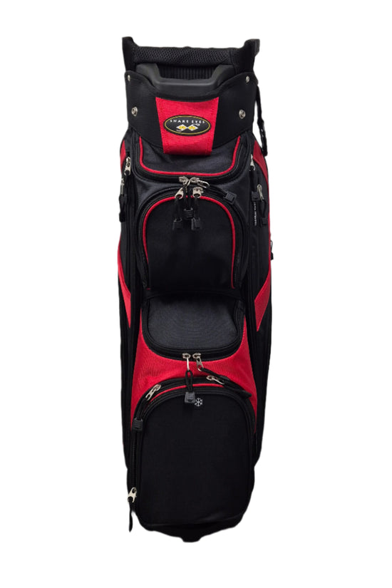 SNAKE EYES - CUSTOM GOLF BAG - Black/ Red/ Black Zips