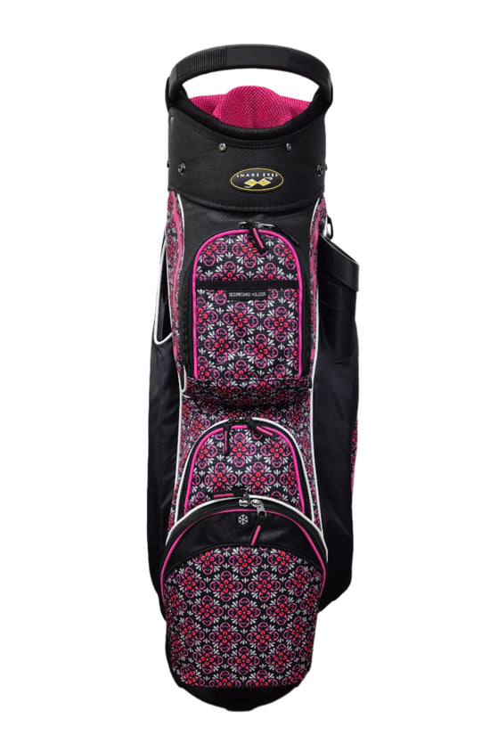 SNAKE EYES - CART GOLF BAG - Black/ Pink