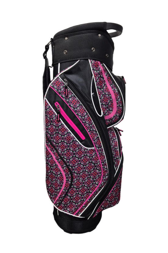 SNAKE EYES - CART GOLF BAG - Black/ Pink