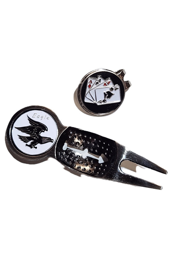 PITCH REPAIR TOOL-COMBO ( In the order notes list the 2 Ball Markers you would like- see the ball marker page)