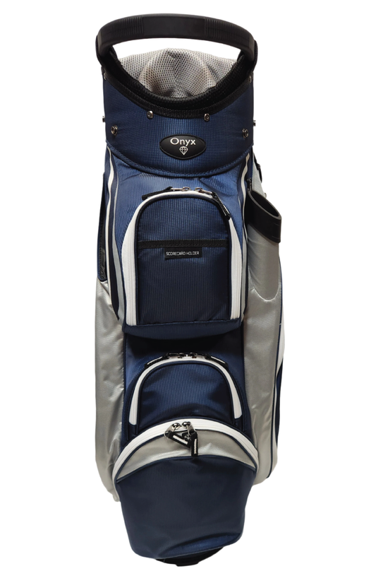 ONYX - SPYDER GOLF BAG - NAVY/SILVER