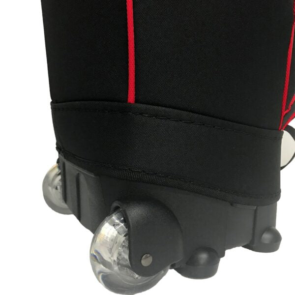 Snake Eyes - Roller Golf Travel Bag – Black/Red