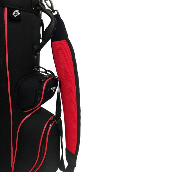 Snake Eyes - Roller Golf Travel Bag – Black/Red