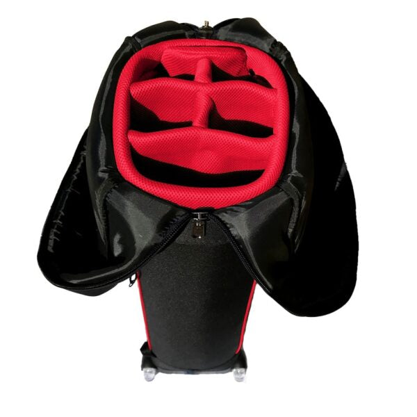 Snake Eyes - Roller Golf Travel Bag – Black/Red
