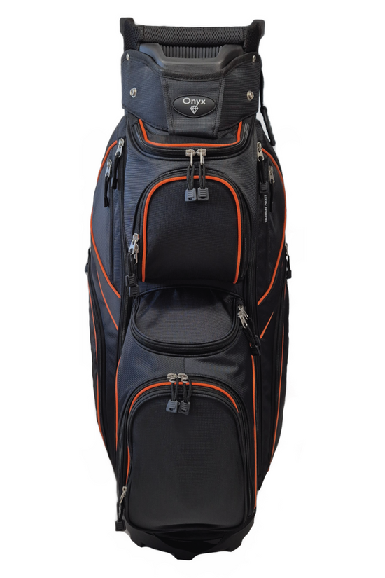 ONYX - CUSTOM GOLF BAG - BLACK/ORANGE