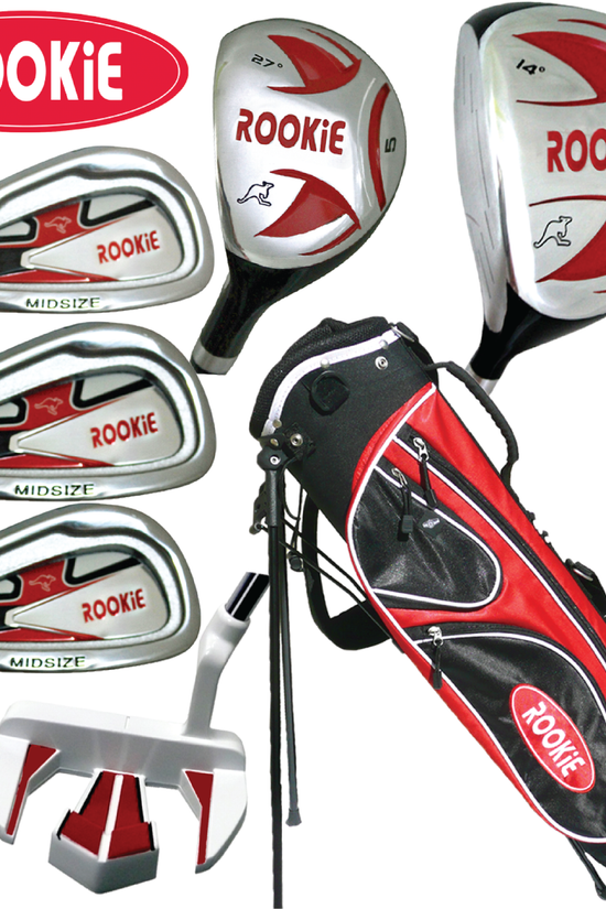 ROOKIE - KIDS SET- LEFT HAND - 7 PCE RED