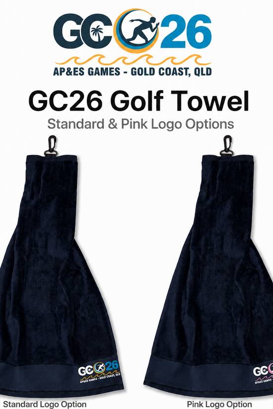 GC26 AP&ES Games Golf Towel