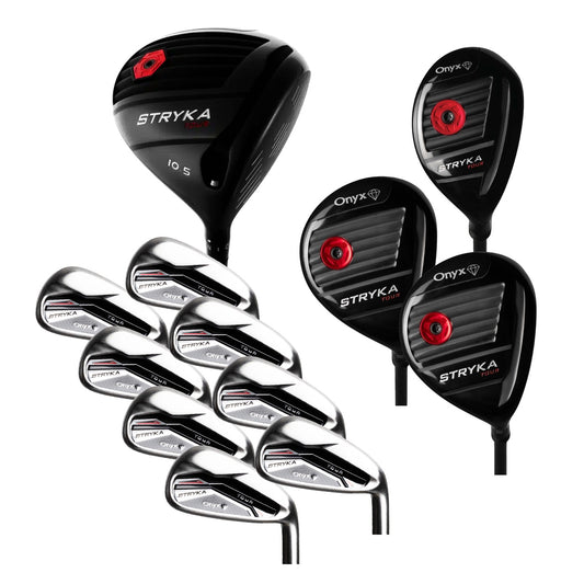 ONYX - STRYKA 12 PCE RH - 10.5 DEGREE ADAPTIVE DRIVER SET - GRAPHITE IRONS