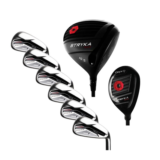 ONYX - STRYKA 8 PCE RH - 10.5 DEGREE ADAPTIVE DRIVER SET - GRAPHITE IRON SHAFTS