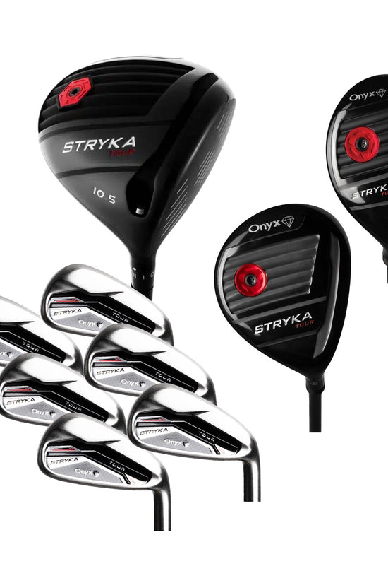 ONYX - STRYKA 9 PCE RH - 10.5 DEGREE ADAPTIVE DRIVER SET - GRAPHITE IRON SHAFTS