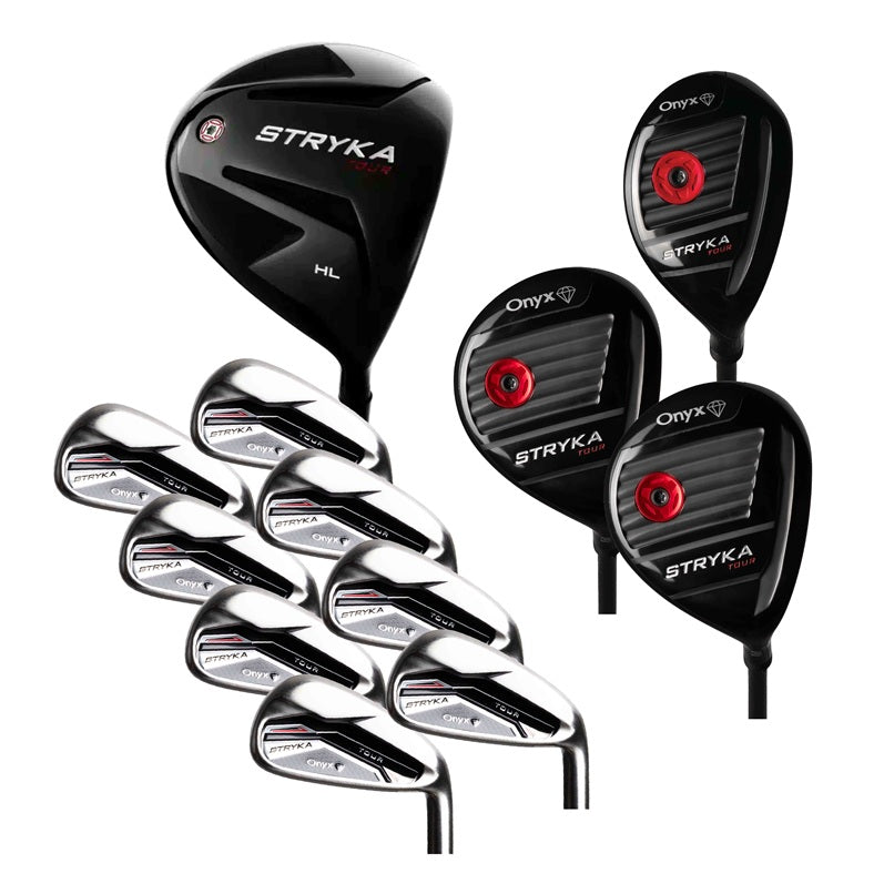 ONYX - STRYKA 12 PCE RH - 15 DEGREE HL DRIVER SET - GRAPHITE IRON SHAFTS