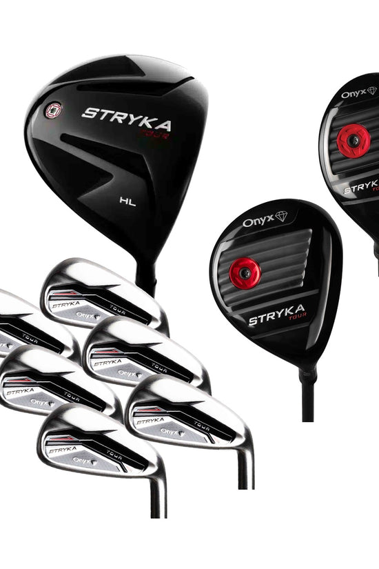 ONYX - STRYKA 9 PCE RH - 15 DEGREE HL DRIVER SET - STEEL IRON SHAFTS