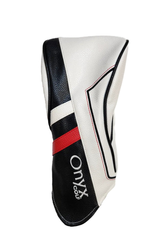 ONYX - PREMIUM DRIVER COVER - WHITE/RED/BLACK