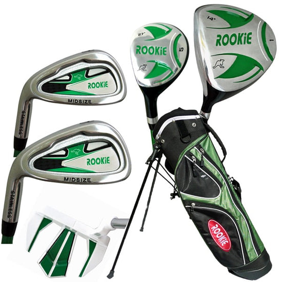 ROOKIE - KIDS SET- LEFT HAND - 6 PCE GREEN - Hybrid option